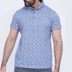 เสื้อโปโลผู้ชายพิมพ์ลายเรียบง่าย OEM แขนสั้น แห้งเร็ว น้ำหนักเบา คุณภาพสูง เหมาะสำหรับฤดูร้อน เล่นกอล์ฟ - Product Image 3