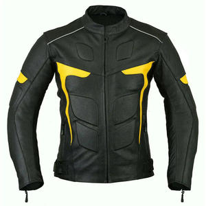 Veste en cuir de moto de course d'hiver pour homme de haute qualité, imperméable, coupe-vent, respirante, fermeture éclair, personnalisable, tendance - Product Image 1
