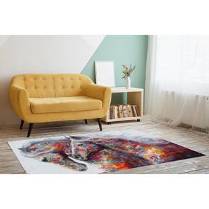 Alfombras Coloridas con Diseño de Caballos, Alfombra Abstracta, Alfombra Moderna, Alfombra Rústica, Alfombras con Estampado Animal, Alfombra Suave No Tejida - Product Image 3