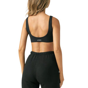 Sujetador deportivo de nailon Spandex transpirable para adultos Sujetador deportivo sin costuras de secado rápido de alta calidad Ropa atlética de alto soporte para mujeres - Product Image 3