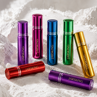 Flacon Roll-on de Luxe en Verre Métallisé 10ml, Flacon de Parfum Chromé Élancé pour la Vente en Gros aux Boutiques de Beauté