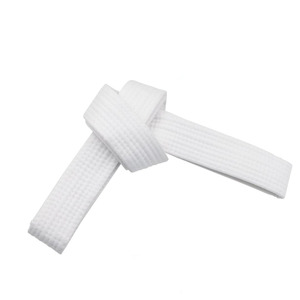 Mayorista Fabricante OEM Logotipo personalizado Cinturón de Karate Color de alta calidad con cinturón de artes marciales de algodón a rayas - Product Image 3