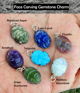 Plata de Ley 925, joyería fina DIY, collar de Esmeralda tallado en la cara de fluorita con diamante para hacer regalos al por mayor a granel - Product Image 4