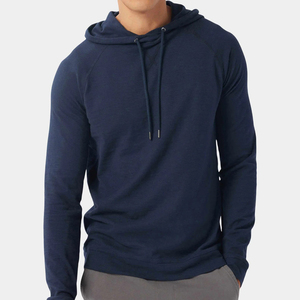 Sudaderas con capucha de los hombres de alta calidad de peso pesado de gran tamaño Drop Shoulder Thick Blank Fleece Custom Men Clothes Pullover Sudaderas con capucha de los hombres - Product Image 4