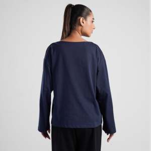 Hauts en tricot pour femmes Navy Elevate Boat - Product Image 2