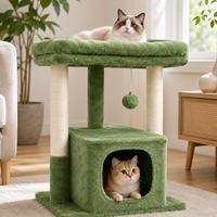 Premium Çevre Dostu Çok Katlı Kedi Ağacı Kulesi Sisal Tırmalama Direkleri Yumuşak Peluş Kedi Mobilyası İç Mekan Kedileri Karton OEM/ODM