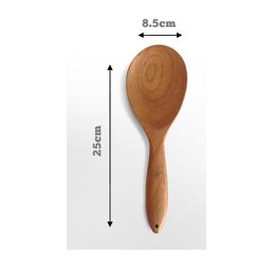Juego de utensilios de cocina de madera de haya hecho a mano Unique Kitchenwar Servidor de ensalada de madera Juego de 2 - Product Image 3