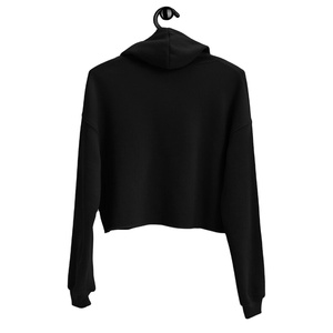 Streetwear en molleton avec logo personnalisé OEM, sweats à capuche courts et respirants vintage épais pour femmes, 100% coton - Product Image 3