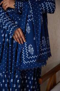 Personalizado de las mujeres elegantes Anarkali azul marino y Rosa Casual, fiesta, trajes de Festival desgaste al por mayor indio y pakistaní étnico Kurti - Product Image 3