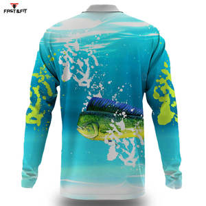 Nuevo diseño de sublimación, ropa de pesca, camisetas de manga larga, ropa elegante, camisa de pesca de manga larga de secado rápido - Product Image 2