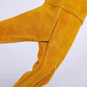 ถุงมืองานเชื่อมถุงมือเชื่อมถุงมือเชื่อมหนังวัวยาวทนความร้อน - Product Image 2