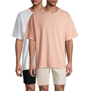 Camiseta Personalizada para Hombre, Cómoda, Elástica, Anti-Pilling, 100% Algodón, Color Sólido, Transpirable, de Secado Rápido, al por Mayor - Product Image 1