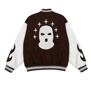 แจ็คเก็ตเบสบอลวินเทจฤดูหนาวสำหรับผู้ชาย ดีไซน์ทันสมัย สวมใส่สบาย มีหลายสี ป้ายสั่งทำได้ แห้งเร็ว พิเศษ - Product Image 2