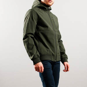 Veste softshell légère en cuir souple et polyester pour hommes, imperméable et coupe-vent, avec logo personnalisé - Product Image 4