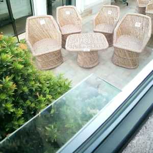 Vente en gros Ensemble de 4 chaises en rotin de bambou tissé de qualité personnalisée Design moderne pour meubles extérieurs en rotin pour patio jardin cour - Product Image 3
