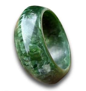 Brazaletes de resina Unisex de moda ondulada, accesorio de pulsera de resina brillante de forma redonda de diseño propio, estilo bohemio para mujeres y hombres - Product Image 2