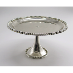 Soporte de pastel de aluminio con revestimiento plateado seguro para alimentos soporte de pastel de aluminio pulido brillante 3 piezas de diferentes tamaños - Product Image 2