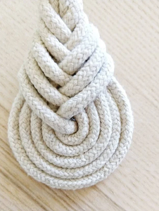 Servilletero Cuerda Solo Pipa Nudo Adorno de Navidad Regalo Topper Fibra Arte Llavero Monedero Encanto - Product Image 3