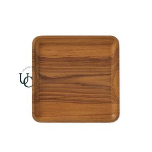 Ensemble d'assiettes rondes en bois de luxe modernes et écologiques de haute qualité, de différentes tailles, pour un usage domestique - Product Image 2