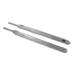 Poignée de scalpel de chirurgie en acier inoxydable BP poignée porte-lame No 10 pour chirurgie chirurgicale porte-lame longue poignée OEM - Product Image 6