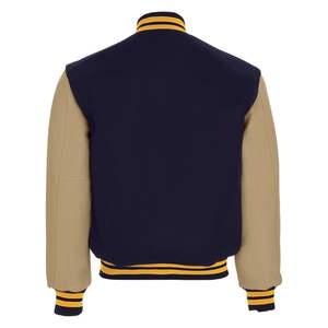 High Quality Custom Logo Men's Casual PU Leather Baseball Jacket with Lettering <b>Winter</b> Season Versatility Jacket Made in USA - Product Image 6