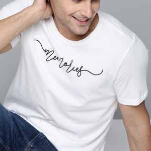 T-shirts pour hommes les plus vendus 100% coton couleur unie maintenant disponible avec service OEM taux réglable qualité durable - Product Image 2