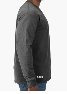 Camiseta de manga larga para hombre, prenda de vestir, de poliéster 100%, con cierre, lavado a máquina, diseño clásico - Product Image 2