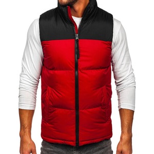 High Quality Breathable Winter Customized <b>Men</b> Puffer Sleeveless <b>Vest</b> Hooded Collar Washed Lightweight Casual Outerwear - Product Image 3