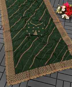 Sarees de seda Kanchipuram tradicionales para Propietarios de boutiques, con diseños clásicos y patrones reales - Product Image 3