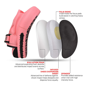 High-quality <b>Leather</b> & PU Focus Mitts for Fast and Accurate <b>Punch</b> Training Designed for Reliable Comfort and Grip - Product Image 3