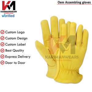 Guantes de Trabajo de Cuero Grandes para Hombre, Resistentes, con Palmas Reforzadas, Durabilidad y Protección, Color Gris, para Construcción, Industria y Jardinería - Product Image 6