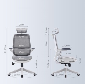 <span class=keywords><strong>Silla</strong></span> de Oficina <span class=keywords><strong>SIHOO</strong></span> M59AS para Mobiliario de Oficina con Apoyabrazos Ajustables 3D y Respaldo Elevado para Postura en Gris - Product Image 6