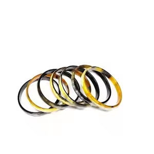 Brazaletes de pulsera de cuerno de búfalo múltiple natural para mujer Producto de alta calidad de Crescent Crafts - Product Image 1