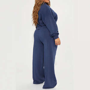 ชุดกีฬาผ้าเนื้อยืดใส่สบาย ชุดลำลอง/ชุดกีฬาผู้หญิงขายดี ชุดสตรีทแวร์ 2 ชิ้น ชุดวอร์มโอเวอร์ไซส์ - Product Image 2