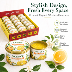 Penyegar Udara Lavender Modern Bentuk Blok Padat dalam Kaleng Kertas untuk Mobil, Kamar Mandi, Lemari, Kantor, Penghilang Bau Gel dengan Aroma Tahan Lama - Product Image 5