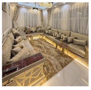 <b>Arabic</b> Majlis majlis style <b>sofa</b> classic design Elegant living room set Luxury corner seating Space-saving design - Product Image 1