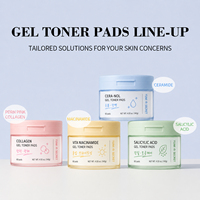 Disque tonifiant en gel de collagène personnalisé pour adultes, infusé à l'acide hyaluronique, exfoliant éclaircissant et blanchissant pour peaux sèches et sensibles