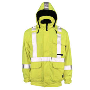 Veste de sécurité pour hommes, vêtements de travail, logo et étiquette personnalisés de haute qualité, meilleure vente, veste bomber en toile imperméable d'hiver avec motif de lettres - Product Image 6