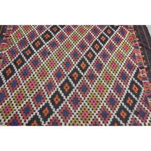 พรมวินเทจขนาด 5.3x7.2 ฟุต พรมตุรกี พรมลายดอกไม้สีน้ำเงินแดง - Product Image 5