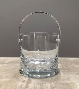 Seau à glace en verre aux tons riches avec un savoir-faire classique et un attrait de luxe pour un service de boissons formel - Product Image 3