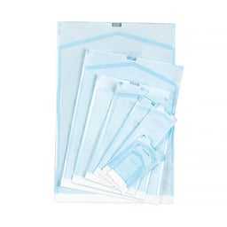 Bolsas de Esterilización Autosellables de Marca Propia 3.50 X 9, Papel/Película Azul-Verde, Caja de 200 - Product Image 1