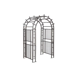 Enrejado de arco de jardín de Metal de diseño elegante para soporte de telón de fondo para interior al aire libre boda césped patio trasero fiesta artículos de decoración - Product Image 3