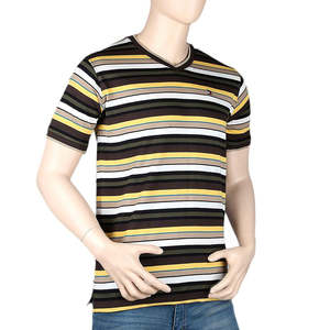 T-shirt à col en V et manches courtes pour homme - Multi - Product Image 1
