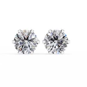 Boucles d'oreilles uniques en or 18 carats avec diamant de laboratoire, boucles d'oreilles de qualité supérieure - Product Image 4