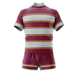 Uniformes de rugby de haute qualité pour hommes Kits de rugby OEM avec transfert de chaleur Logo Design Sport Wear Jersey and Shirts - Product Image 5