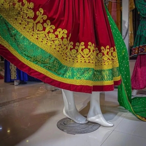 Vestido tradicional bordado hecho a mano para mujer, vestido Salwar de terciopelo afgano, ropa de fiesta de boda afgana, tallas personalizadas, algodón de seda 108 - Product Image 3