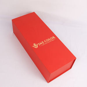 Boîte cadeau magnétique de luxe pour le vin Logo personnalisé Emballage en carton rigide de qualité supérieure du fournisseur vietnamien avec impression par stratification mate - Product Image 1