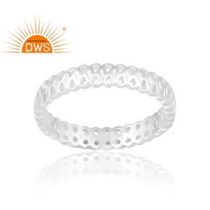 Novedades Anillo de banda de plata esterlina 925 para mujer Diseños personalizados Joyería para mujer Regalo para ella. - Product Image 1