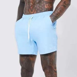 Cotton Casual Summer Men's <b>Denim</b> <b>Shorts</b> Breathable <b>Elastic</b> <b>Waist</b> Gym Running Customizable - Product Image 1