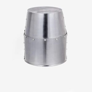 Casco de guerrero de la era medieval | Barbuta Crusader Knight Templar Armor Casco de centurión de acero griego Halloween - Product Image 3